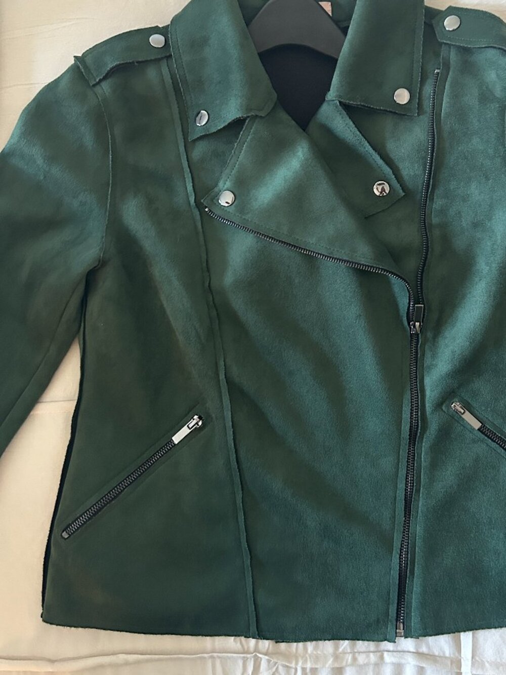 PHILOSOPHY Forest Green Moto Jacket